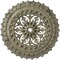 Ekena Millwork Sellek Ceiling Medallion (Canopies up to 1 1/8"), 18 1/2"OD x 7/8"ID x 1 1/2"P, Castle Stone Crackle CM18SKCSC - alternate 1